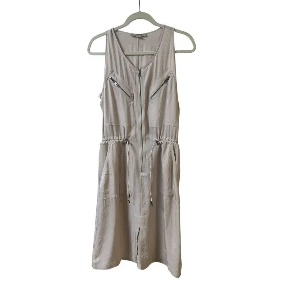 Allsaints Vola dress sleeveless blush color US sz 8
